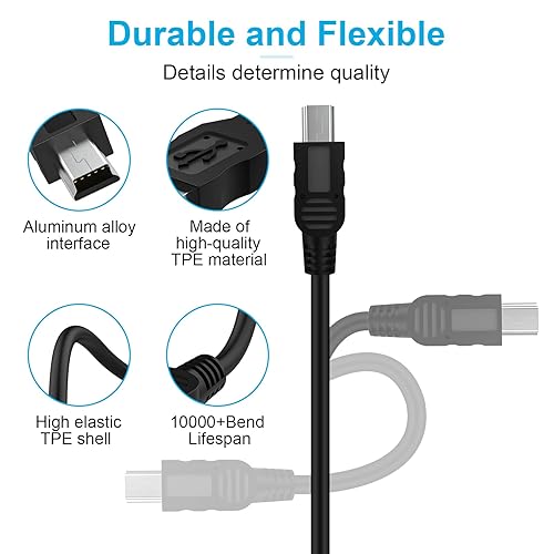 Miniatura 3 de Toxaoii Cable USB de repuesto Huion H420 compatible con tabletas de dibujo gráficas Huion H420, 420, H610 Pro