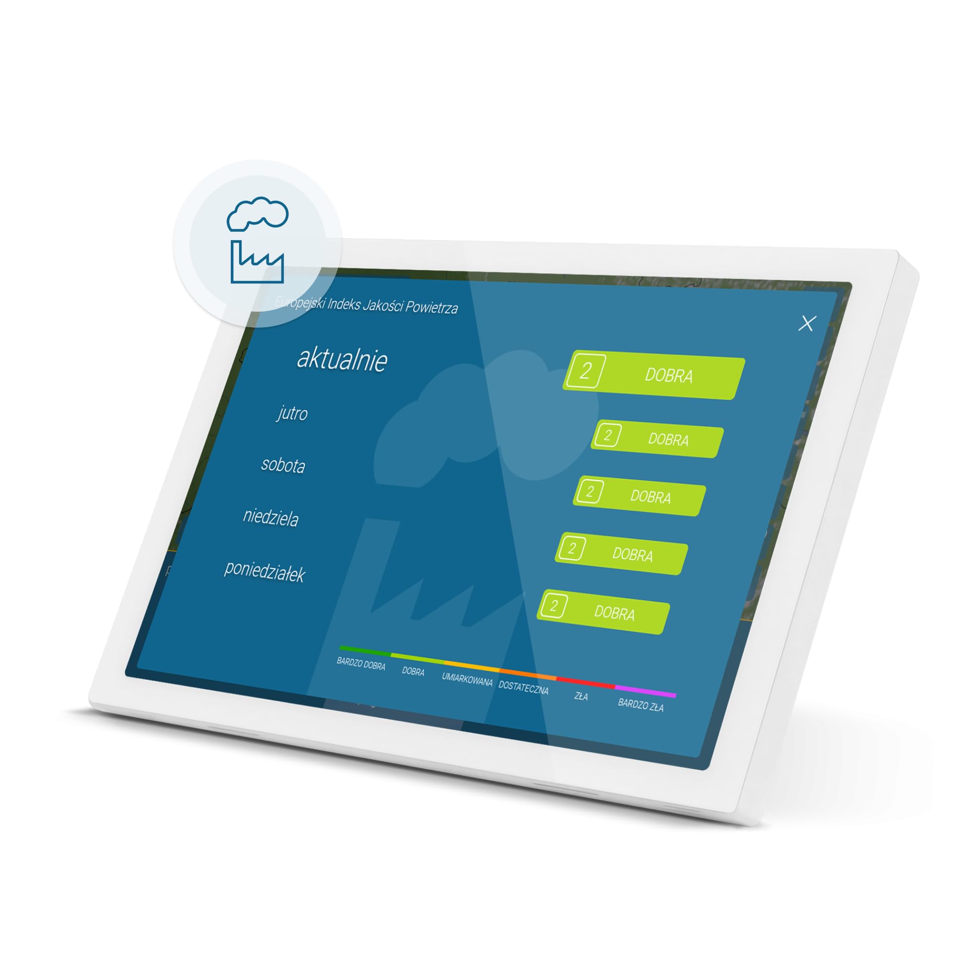 pogoda & radar home 4 – nowoczesna stacja pogodowa z radarem: animacja pogody na kolorowym wyświetlaczu HD, prosta obsługa, elegancki wygląd, radar opadów, alerty pogodowe i prognoza na 14 dni