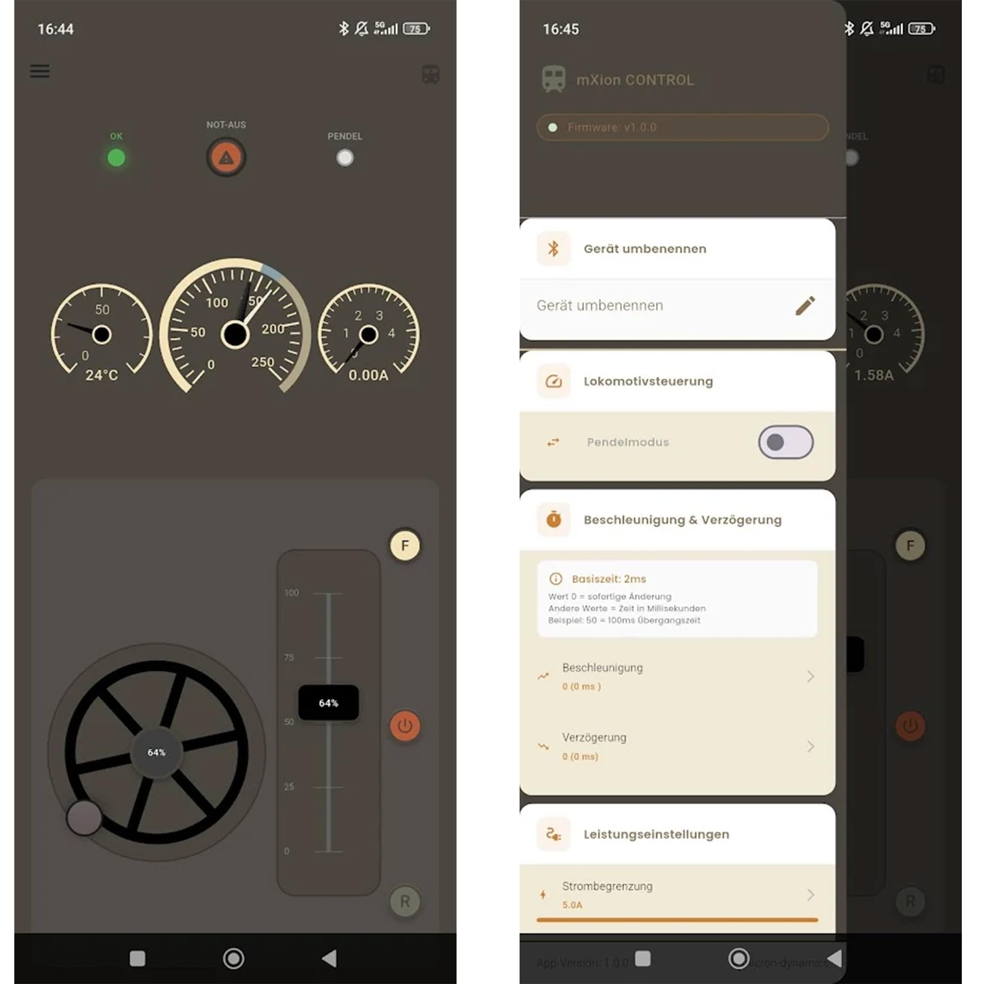 Elektronischer Fahrregler 2.0 5 A analog mit App-Steuerung - Gartenbahn Spur G Zubehör