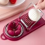 Egg Slicer, Egg Cutter for Hard Boiled Eggs Heavy Duty for Strawberry, Kitchen Accessories Multifunc