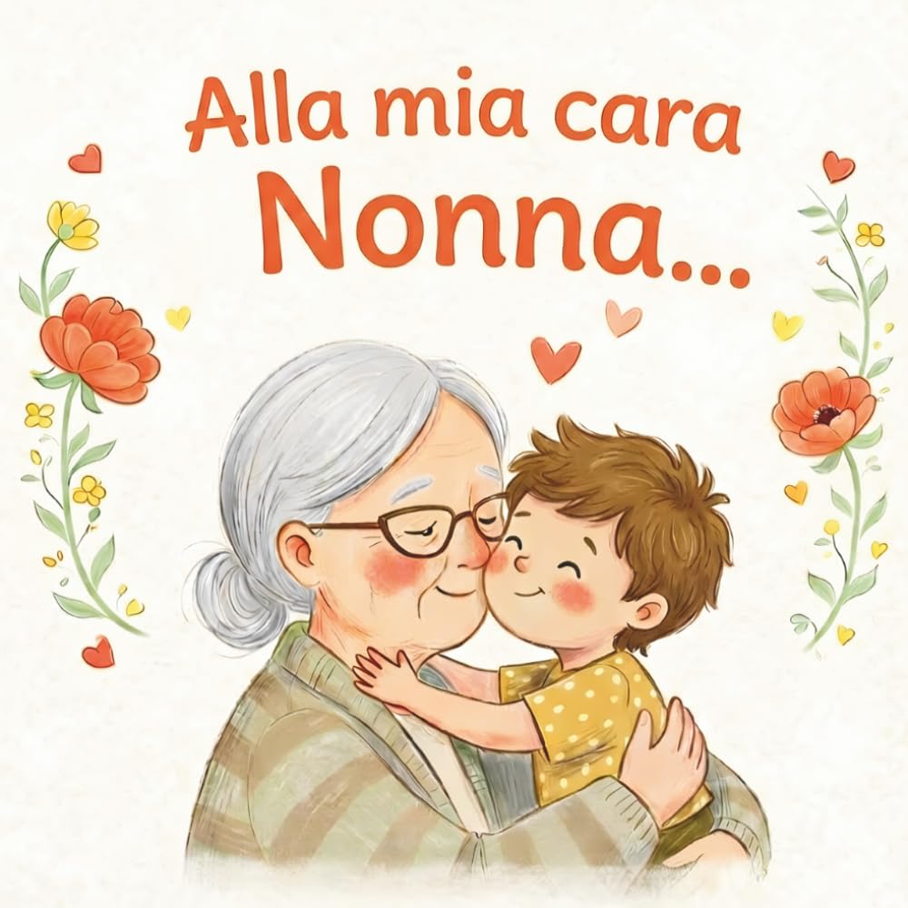 Alla mia cara Nonna: un libro illustrato pieno di amore per la nonna – un regalo perfetto da un nipote (VERSIONE NIPOTE MASCHIO)