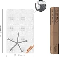 HOMEK Padlóvédő Szőnyeg 75x120 cm Átlátszó Csúszásmentes PVC Irodai Szék Alátét Otthoni Iroda Szőnyegvédelem 8