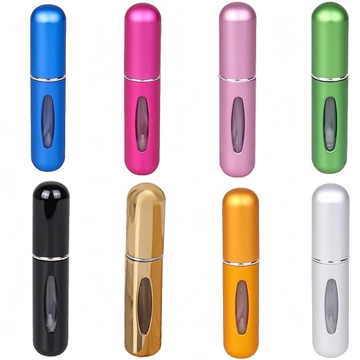 5ML Perfume Bottle Travel Spray Bottle 8Pcs Mini Perfume Travel Refillable Atomizer,for Men & Women