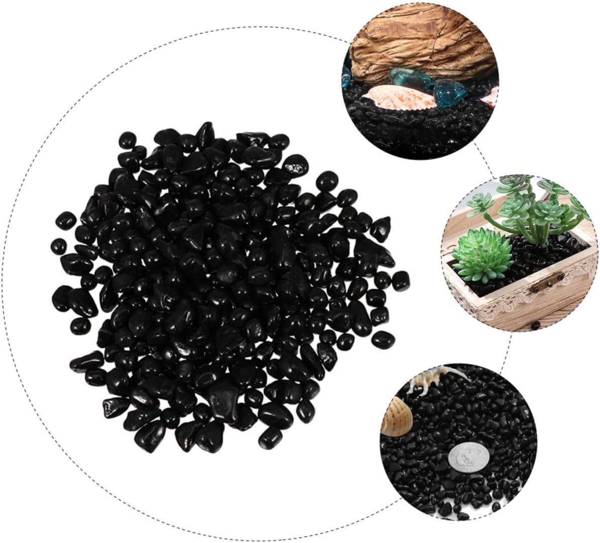 Ciieeo 1Bag Pearl Aquarium Substrate Decorative Gravel for Fish Tanks for Aquascaping and Natural Aquatic Environments and for Fish