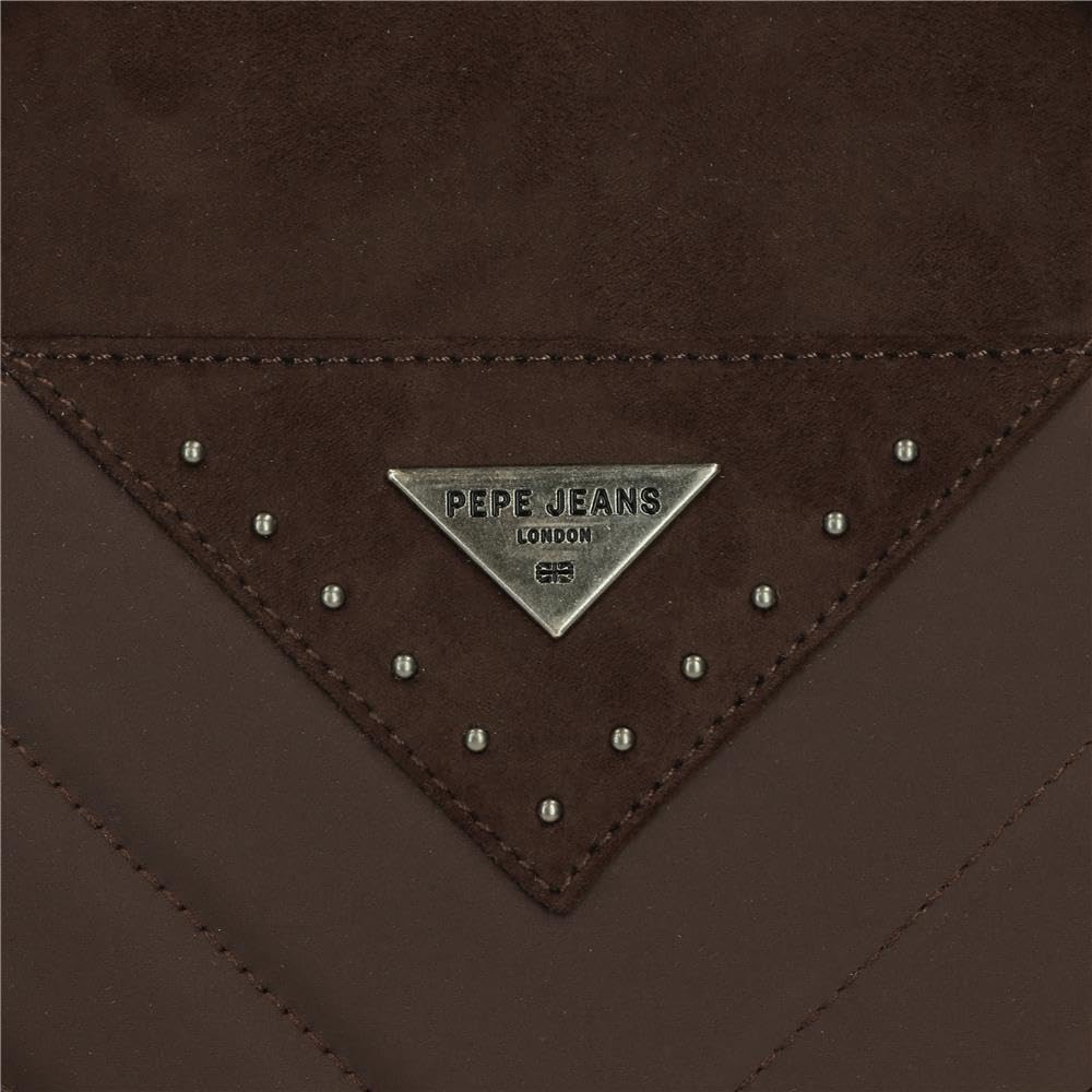 Pepe Jeans Natalie Borsa a tracolla Marrone 21,5 x 15 x 5 cm Pelle sintetica e poliestere by Joumma Bags