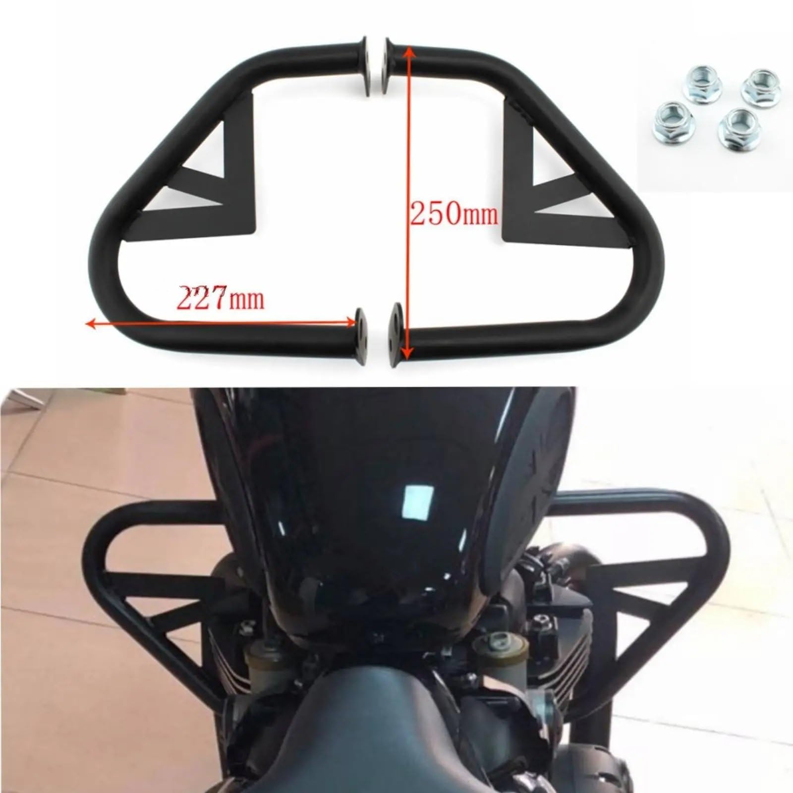 Paramotore Tubolare Per Bonneville Per T100 Per T120 Per Thruxton 2017 2018 2019 2020 2021 Barra Protettiva Per Motore Moto Nera Motorcycle motore Paraurti