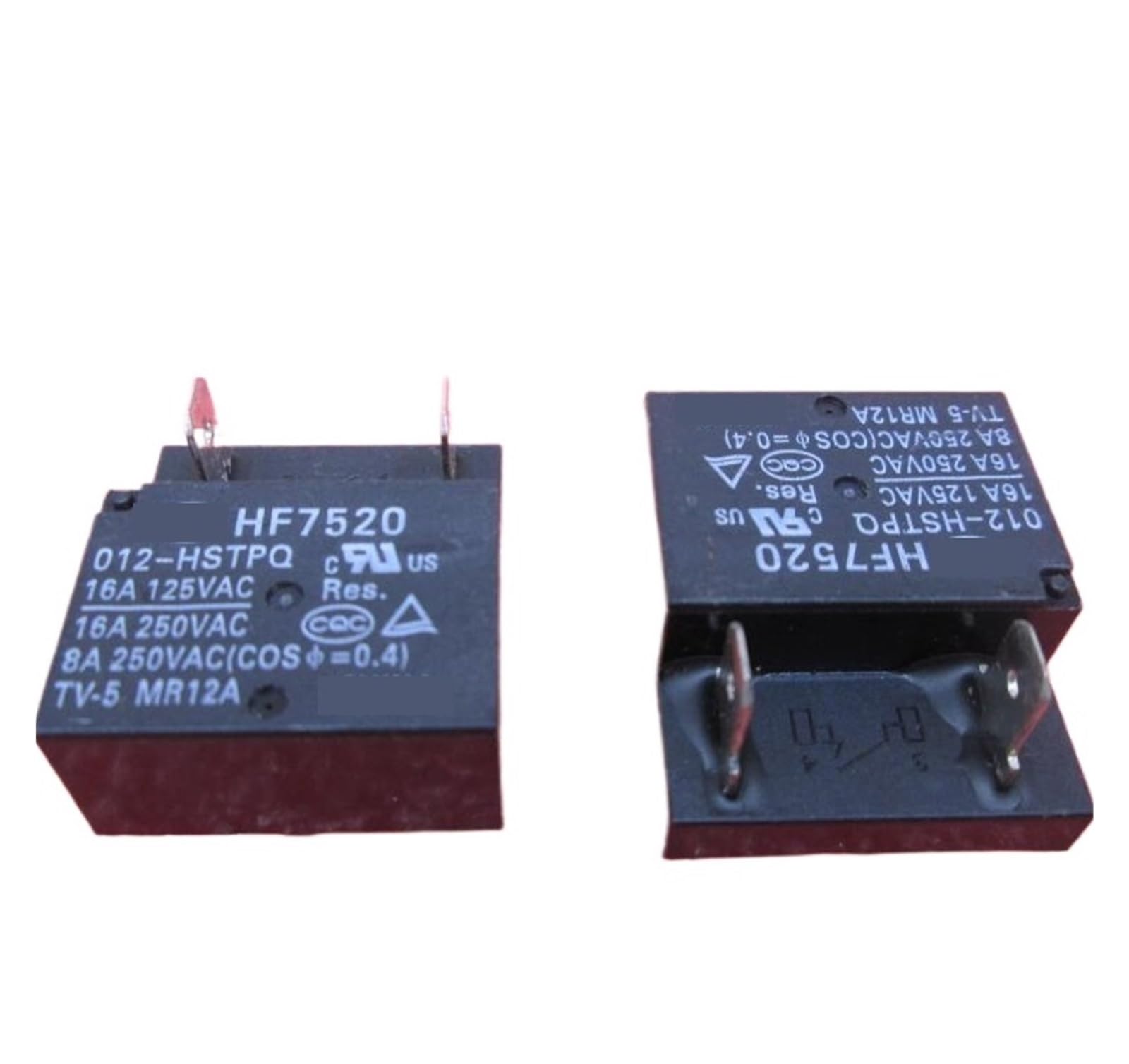 Relais 12V HF7520-012-HSTPQ à commutation stable DC12V pour circuits imprimés