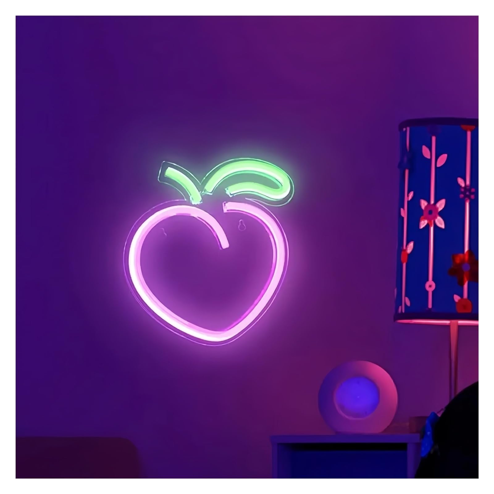 Per pesca per rosa per luci al per neon per alimentazione per Luminosità regolabile Pesca per per neon
