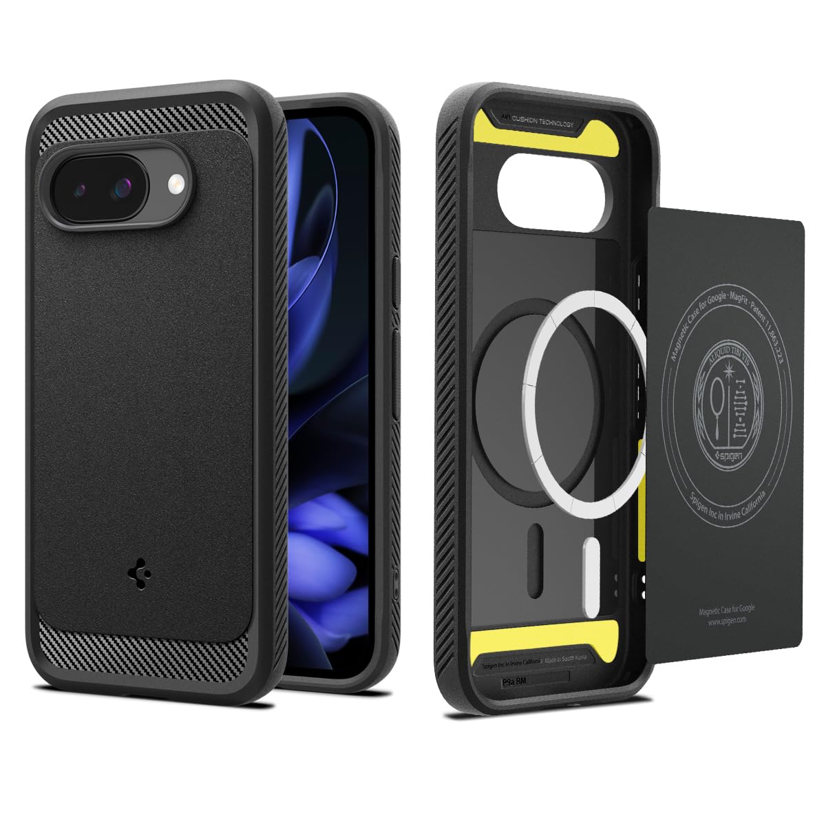 Google Pixel 9a Obsidian 本体 spigenケース付き Amazon.com: Spigen for Pixel 9a Case, Ultra Hybrid MagFit (2025