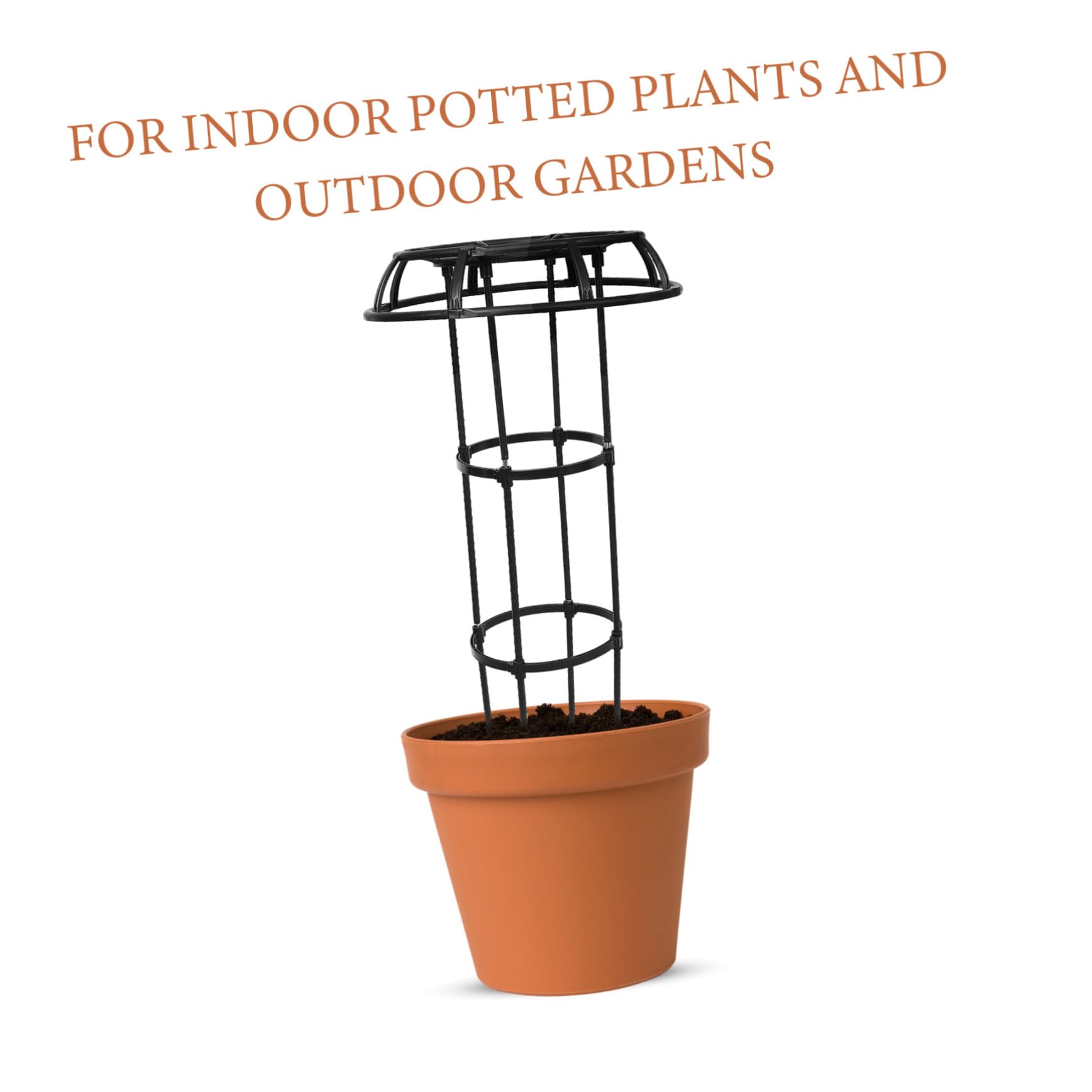 YARNOW Support Métallique Robuste pour Plantes Grimpantes Dintérieur Treillis pour Plantes Grimpantes Dextérieur Fournitures De Jardin
