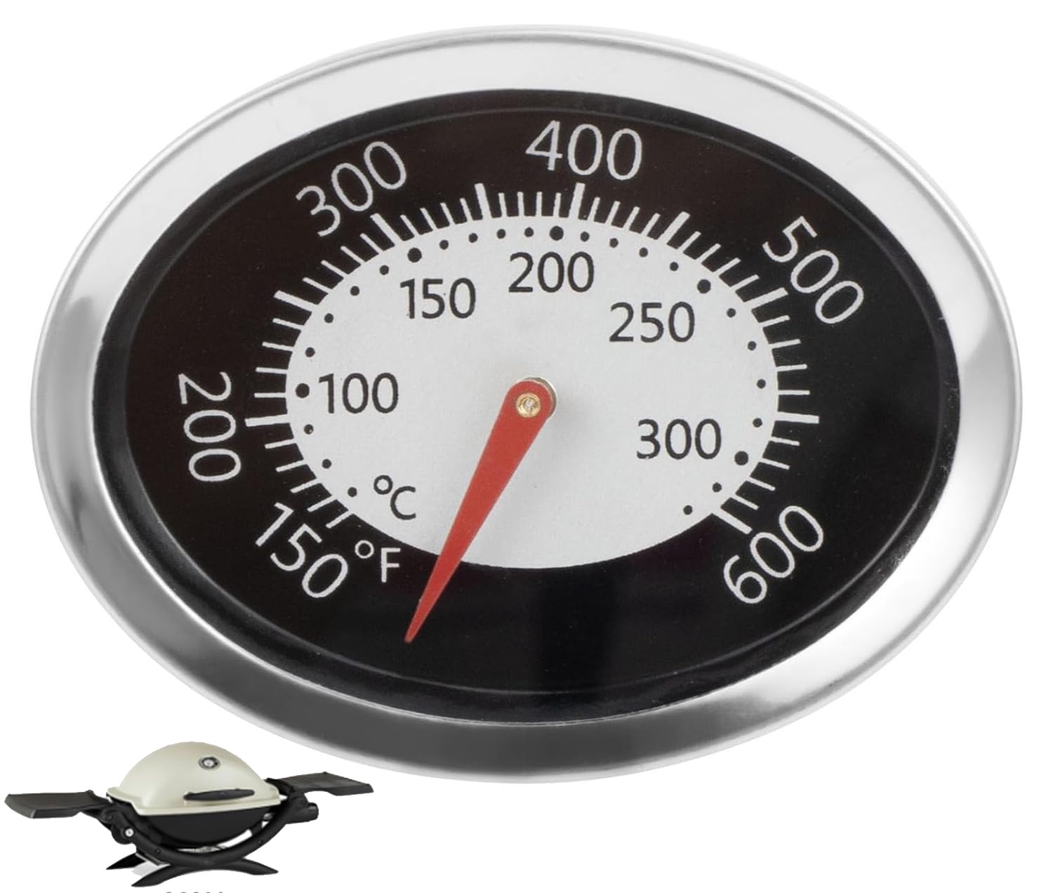 Grill Thermometer Replacement Parts for Weber Q Models (2014 and Newer)
