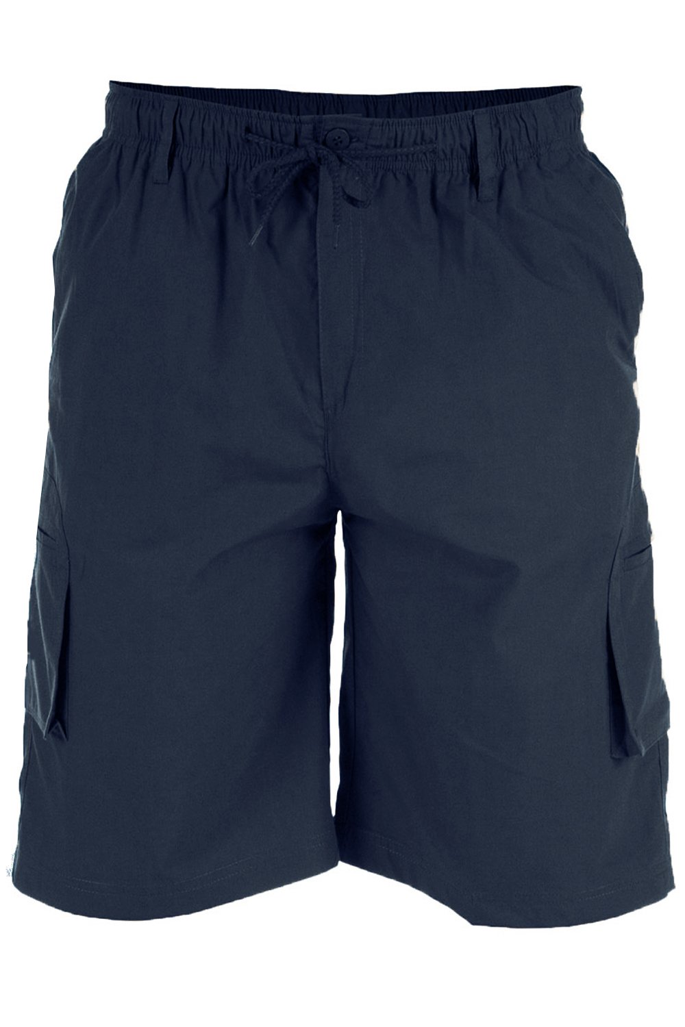 Duke London Men's Blue Blue Duke D555 King Size Big Tall Nick Cargo Short Navy - Size 7XL
