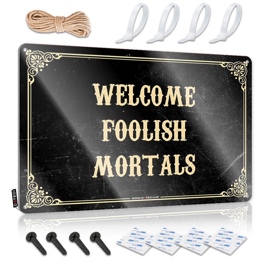 Welcome Foolish Mortals Gift For Mom Grunge - Tapestry Cool Wall Decor Wall Art Decoration(30X40CM)