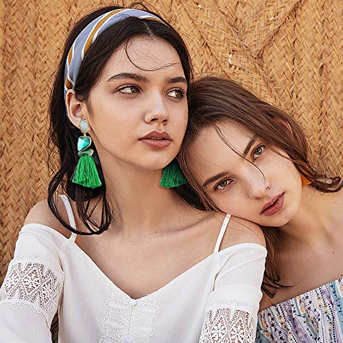 Vintage Drop Dangle Earrings Boho Statement National Style Tassel Earring Rhinestone Rectangle Long Earrings for Women2