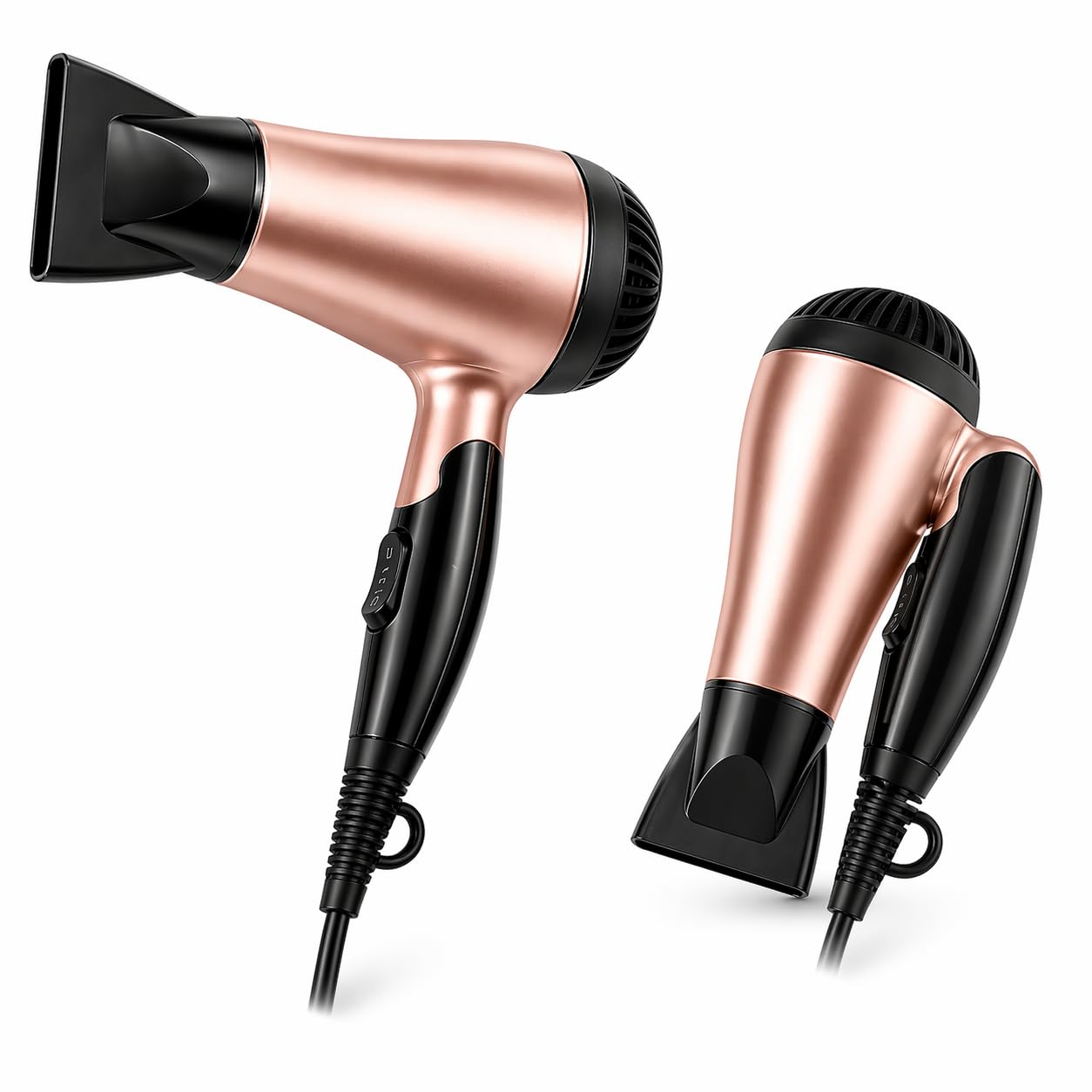 Secador de Cabelo Bivolt 1200W Portátil Dobrável com Ar Frio, 2 Velocidades – Secador
