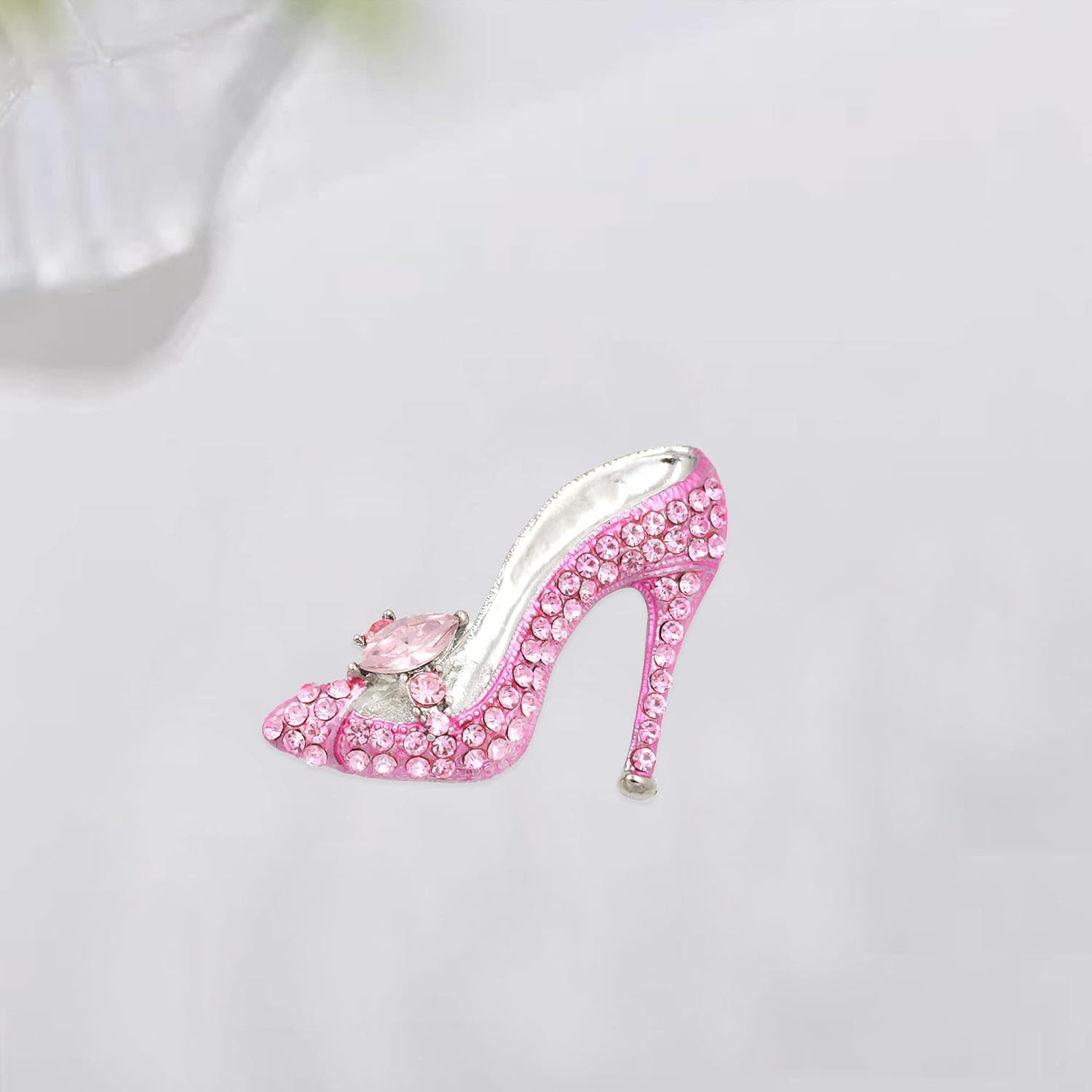 High Heel Brooch Ladies Crystal Rhinestone High Heel Princess Shoes Women Stylish Charm Brooch Pin