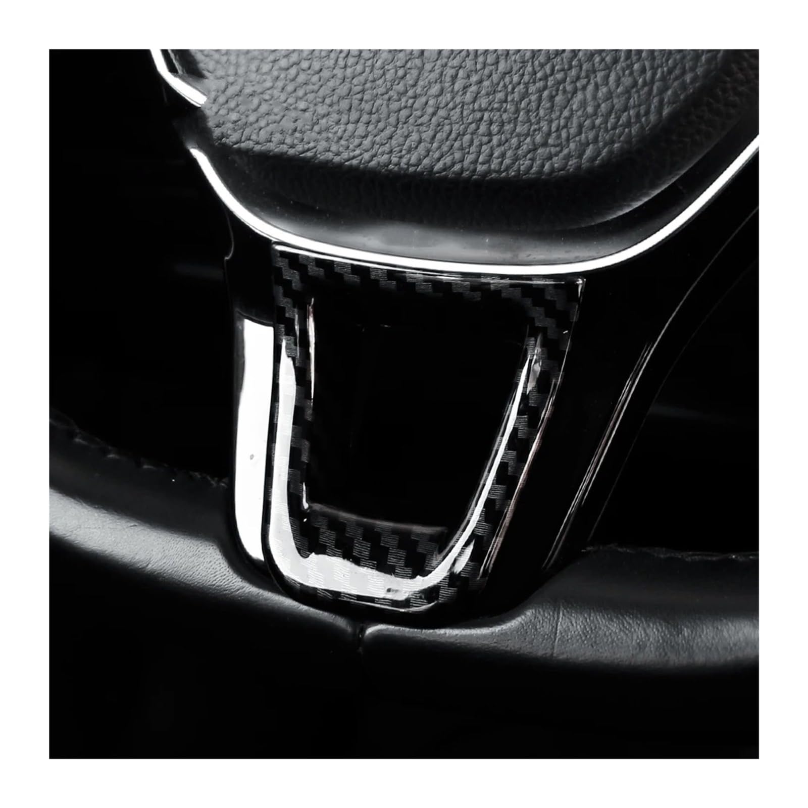 Dekoracja na kierownicę samochodową,Compatible With Volkswagena | Compatible With VW,for Golfa,for MK7,7 7.5 2013-2019(Carbon Black)