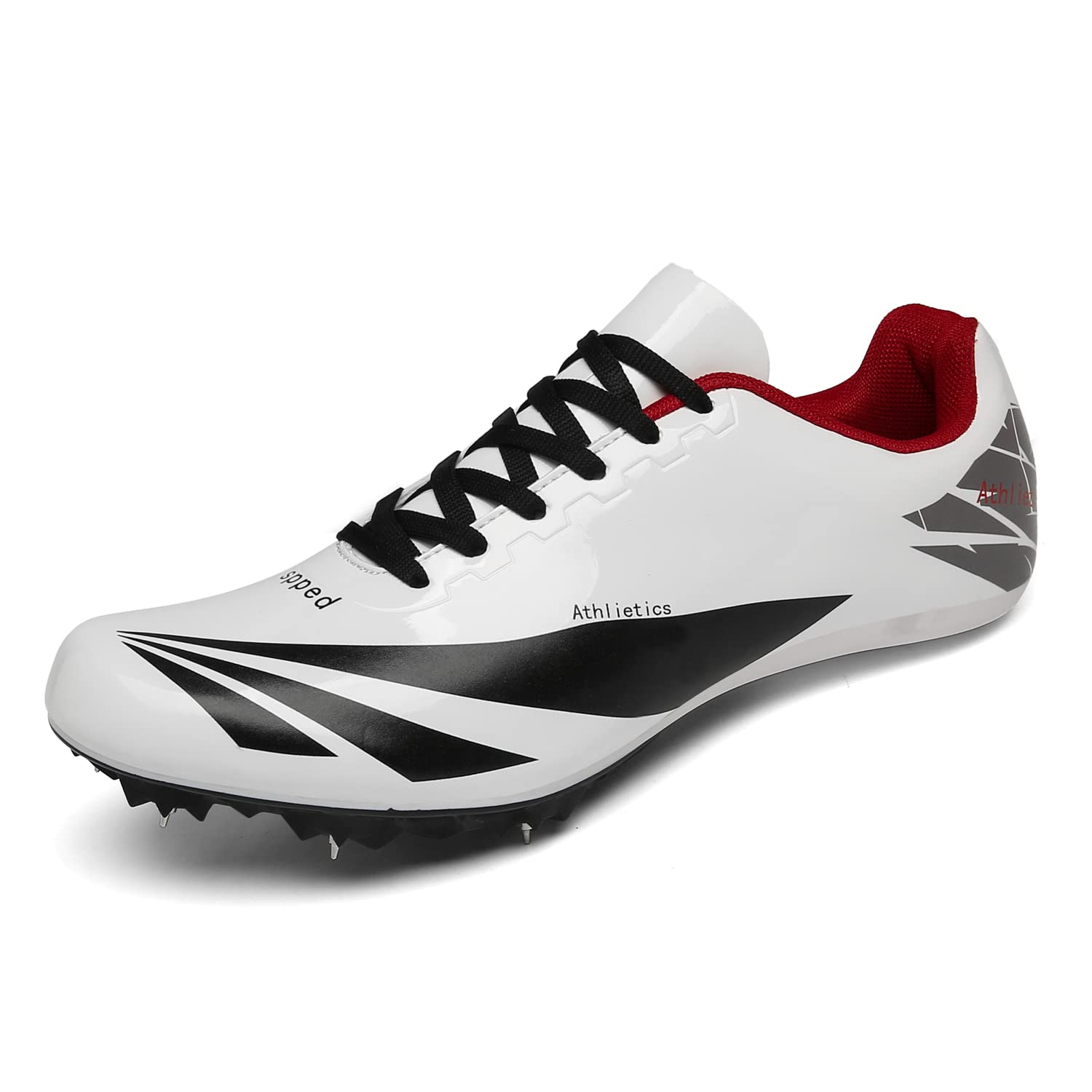 Zapatillas de Atletismo con Pinchos para Correr, Ligeras con Cordones automáticos para Hombre y Mujer
