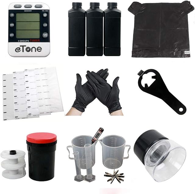 Darkroom Developing Equipment Kit Film Processing 120 135 35mm Color B&W Film Processing Kit Film Processing Starter Kit