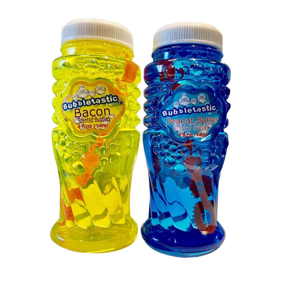 Amazon.com: Bubbletastic Dog Bubbles, 8 oz Total, Bacon and Peanut
