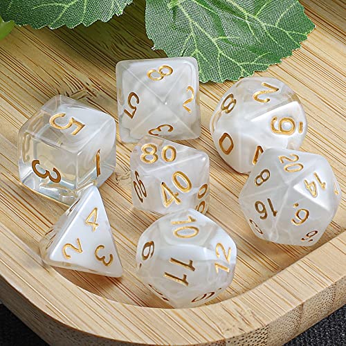 Image of CiaraQ 7pcs Polyhedral Dice Set for Dungeon and Dragons MTG Table Games