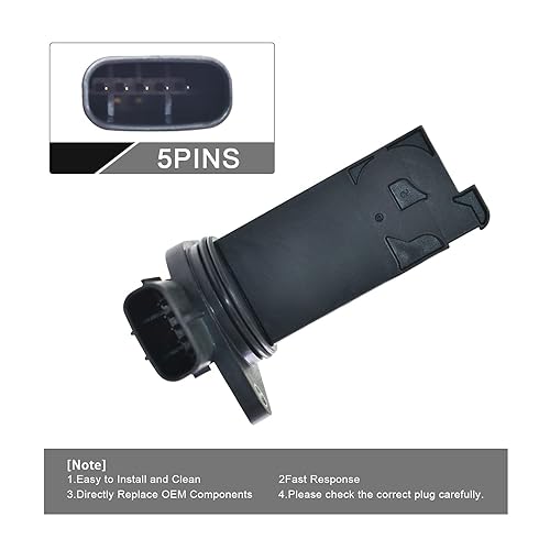 Miniatura 5 de Sensor de flujo de aire masivo PE01-13-215 E5T6227 E5T62271, sensor MAF compatible con Mazda CX-5 2012-2013, 3 2.0L 2.3L 2.5L 2012-2014, 6 2.5L 2014