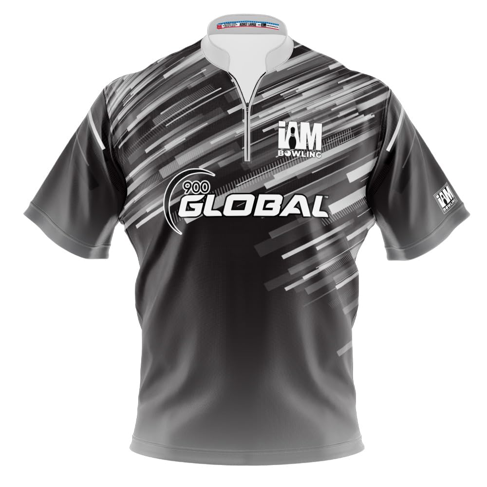 Logo Infusion Dye-Sublimated Bowling Jersey (Sash Collar) - I AM Bowling Fun Design 2006-9G - 900 Global (Men's XS) Multicolored