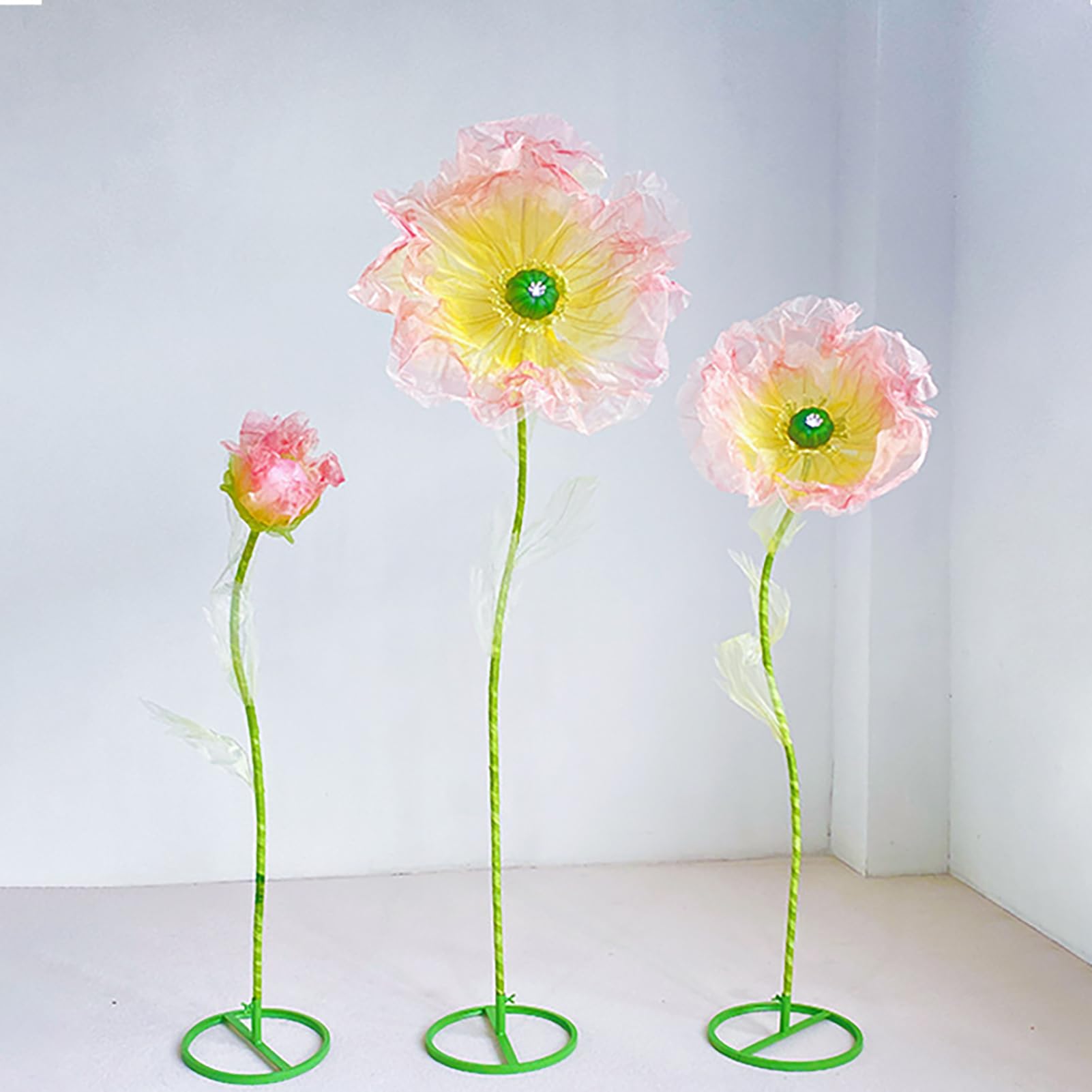 Fleurs en soie géantes pour arrangement de mariage et décoration de fête en extérieur