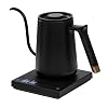 TIMEMORE Electric Gooseneck Kettle 600ml - Variable Temperature Control for Coffee & Tea, 192s Fast Heat to 88°C, Precision Pour Over Kettle, Home & Office Use, Black — Kettles deal