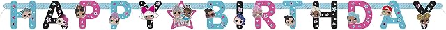 Unique 20911 Birthday Banner - 1.82 m - LOL Surprise Party, Multicolour