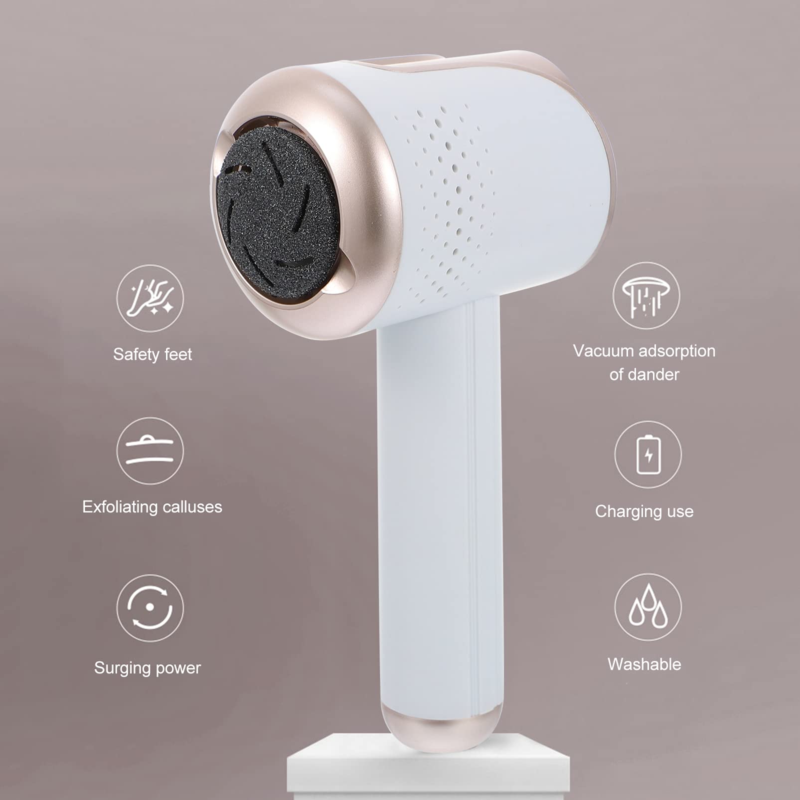 Ciieeo 1 Juego Molinillo De Pie Eléctrico Raspador De Pies Electronico Queso De Pie Raspador De Pedicura Para Limas De Pies Depurador Recortadora Usb Aspiradora Estante Abdominales