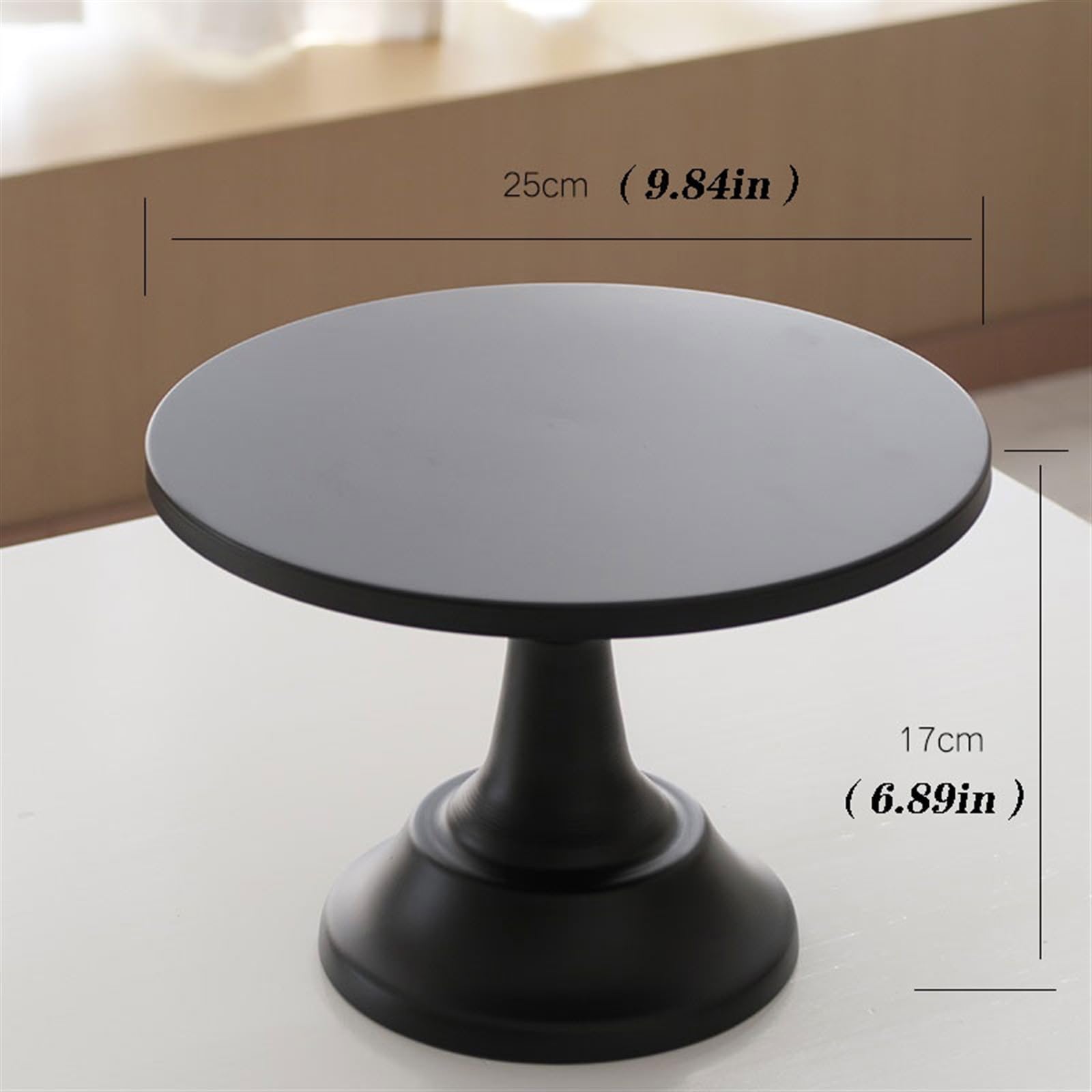 Stojak na ciasto 20 cm / 25 cm / 30 cm Minimalistyczny i modny stojak na ciasto z wysokimi nogami stojak na ciasto Dim Sum taca na chleb na ciasto, babeczki (złoty, 25 cm)
