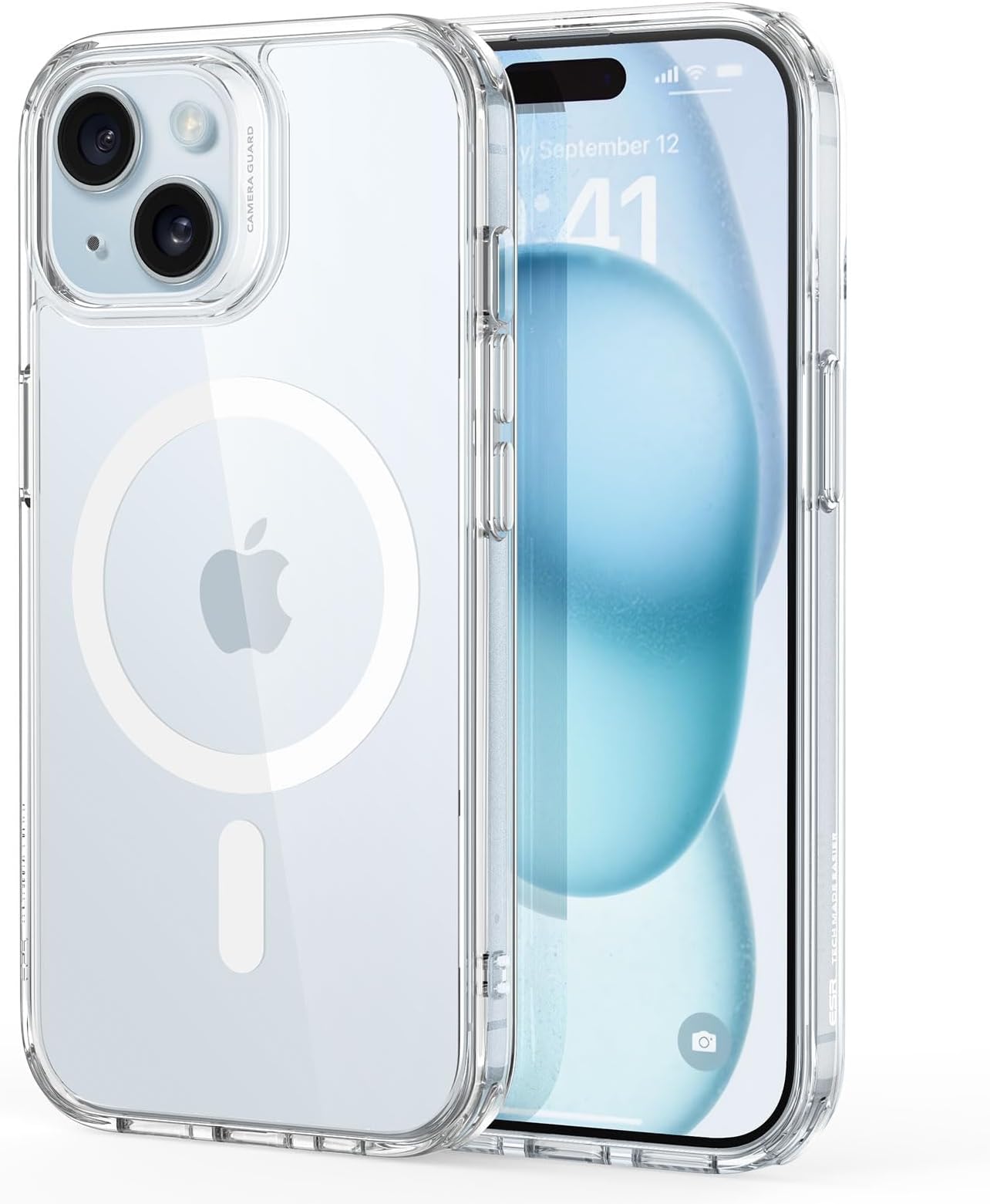 for iPhone 15 Plus Case for MagSafe, Anti-Yellowing, Clear | Ultra Slim, 3X Military-Grade Drop Protection, Magnetic Phone Case, Impact Absorbing, Resists Scratches