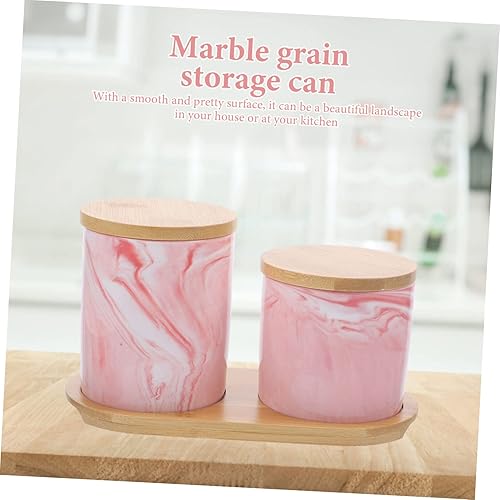 Miniatura 6 de 1 juego de tarros herméticos de cerámica con tapas organizador con tapa recipiente con tapa caja de té para té suelto frasco de almacenamiento de té