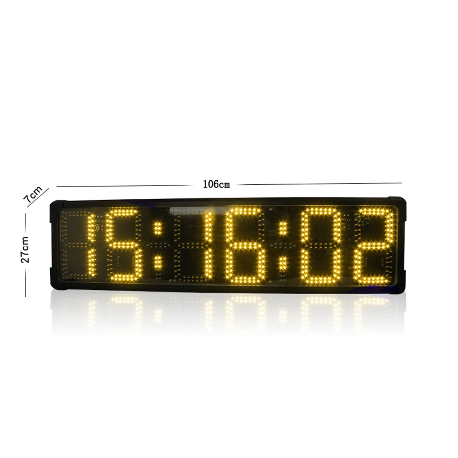 Countdown Timer, Orologio da maratona da 8 pollici a 6 cifre Orologio da esterno a doppio lato grande Orologio da esterno impermeabile Orologi in tempo reale(Green Double-sided)