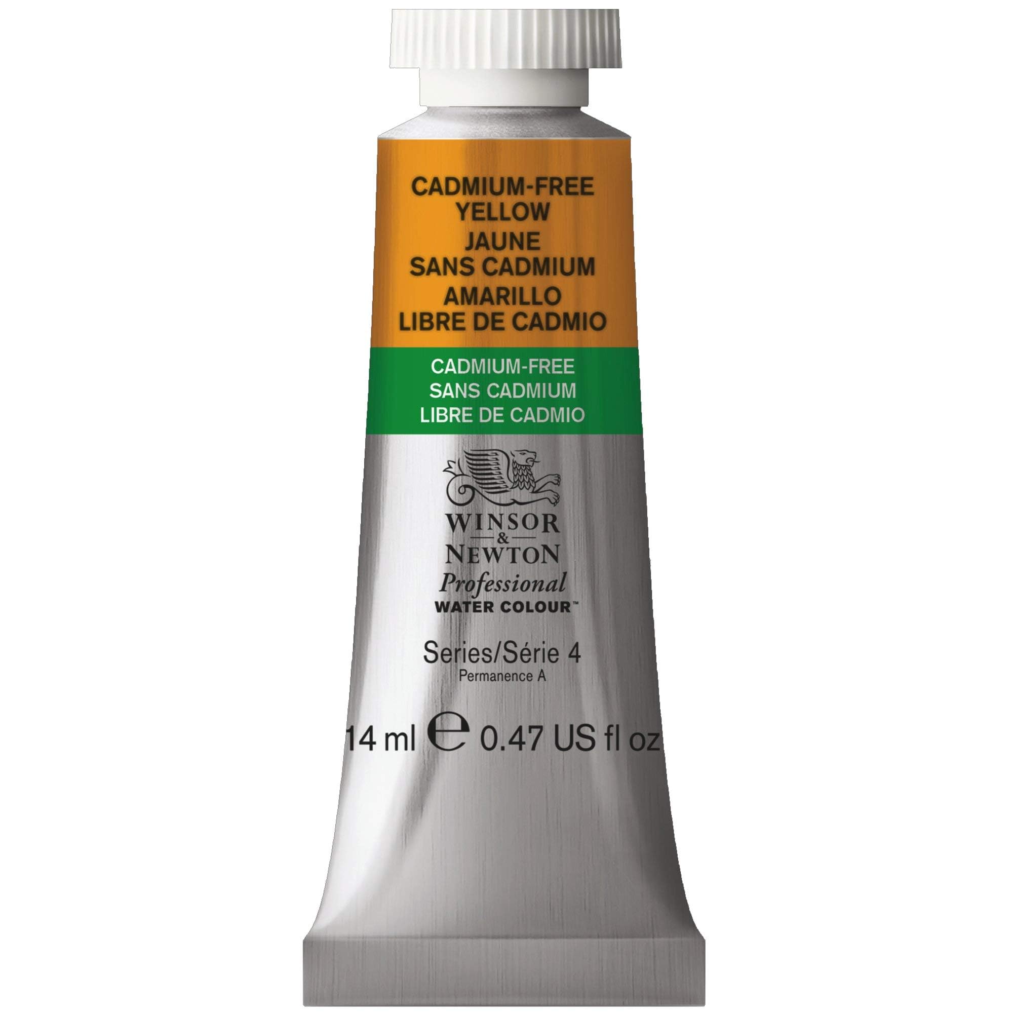 Winsor and Newton 0105890 Proffesional Water Color, 14ml Volume, Cadmium Free Yellow, Pack of 3