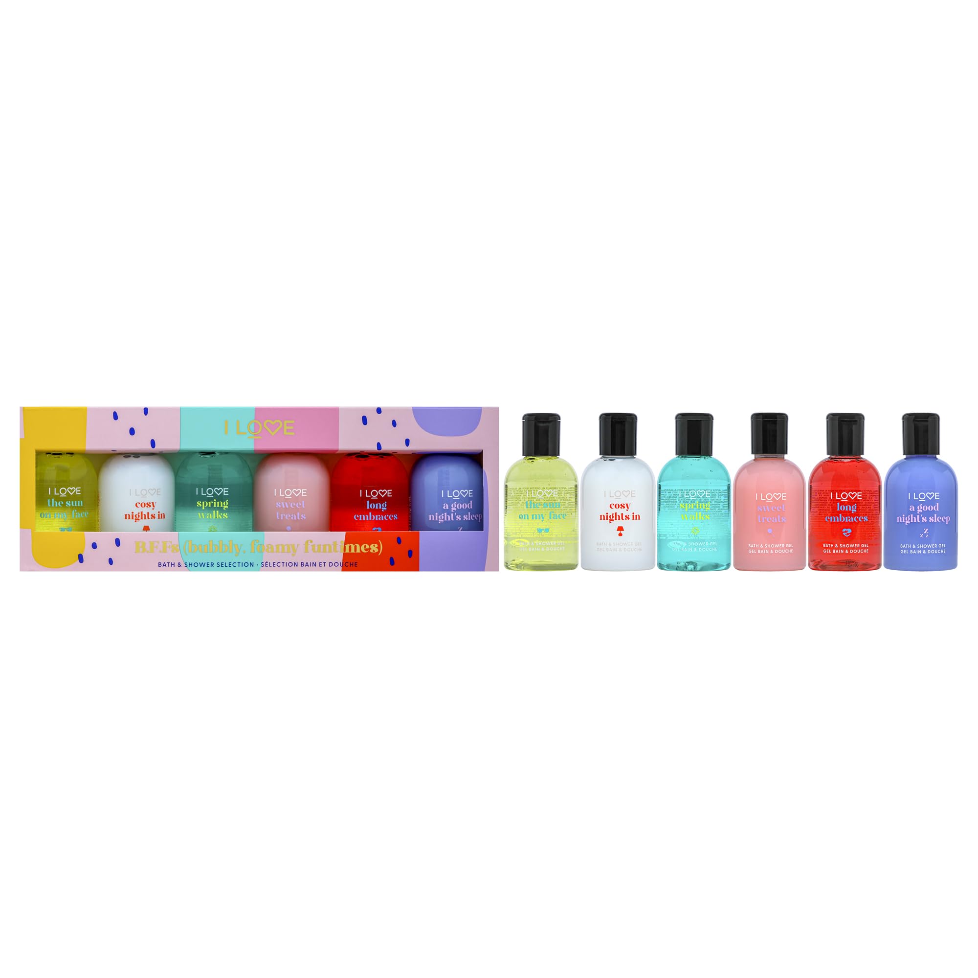 I LOVE B.F.F’s Bubbly, Foamy, Funtimes Shower Gel Collection 6x 125ml