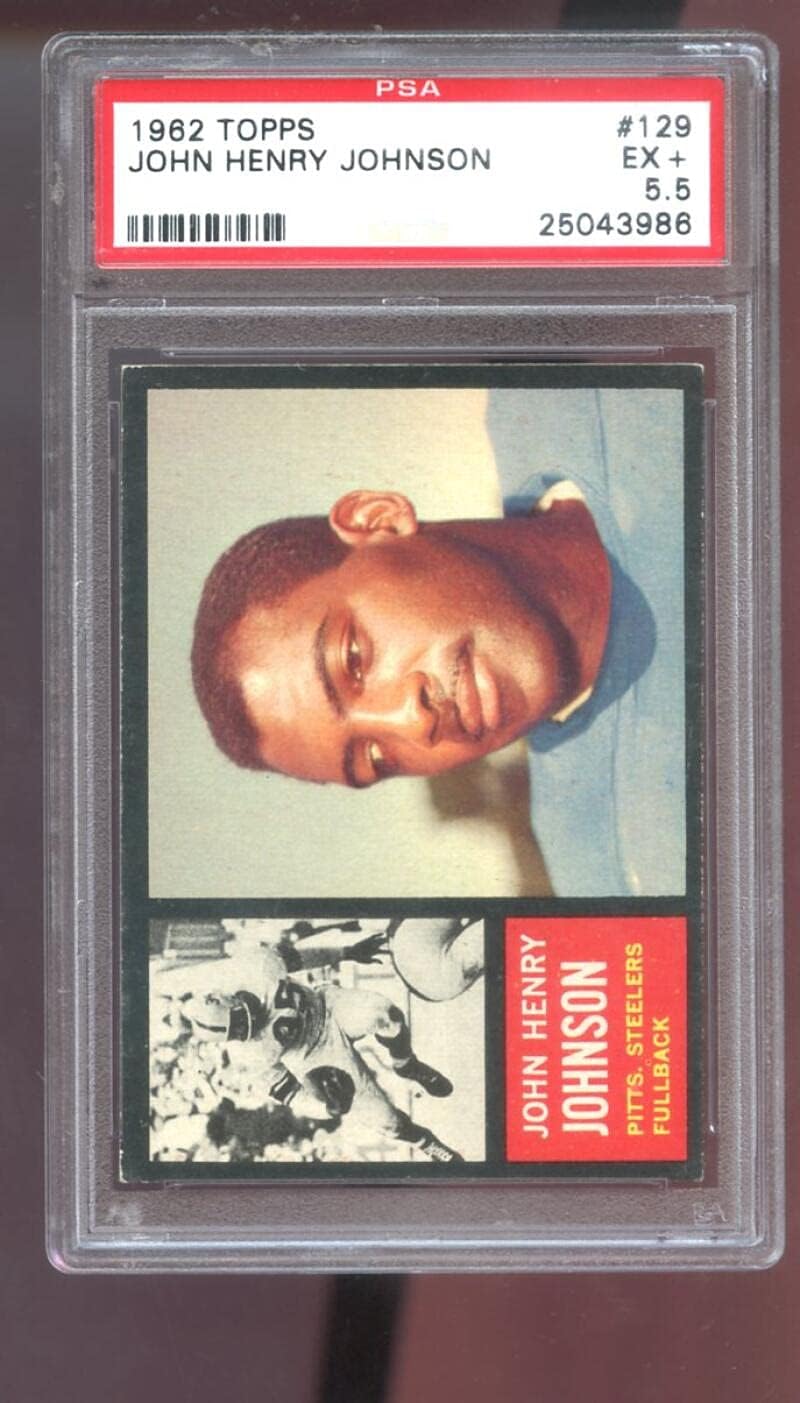 1977 Topps #129 John Henry Johnson PSA 5.5 Graded Football Card Steelers