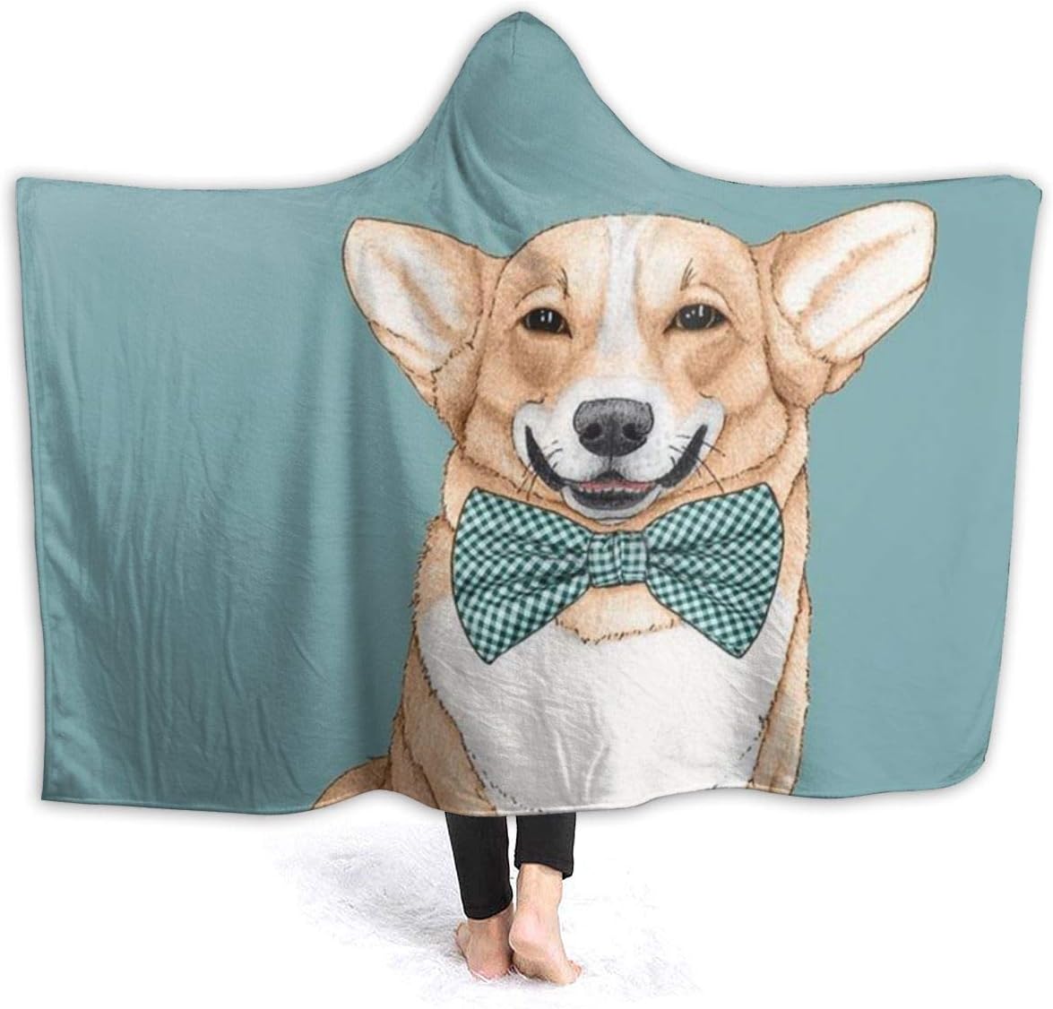 corgi fleece blanket