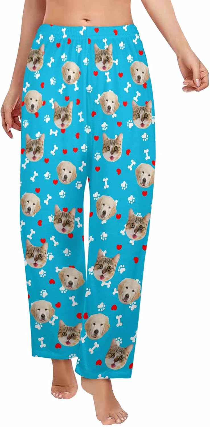 Custom Face Pajama Pants for Men Personalized PJ Bottoms with Picture Customized Gifts for Her Him Christmas
