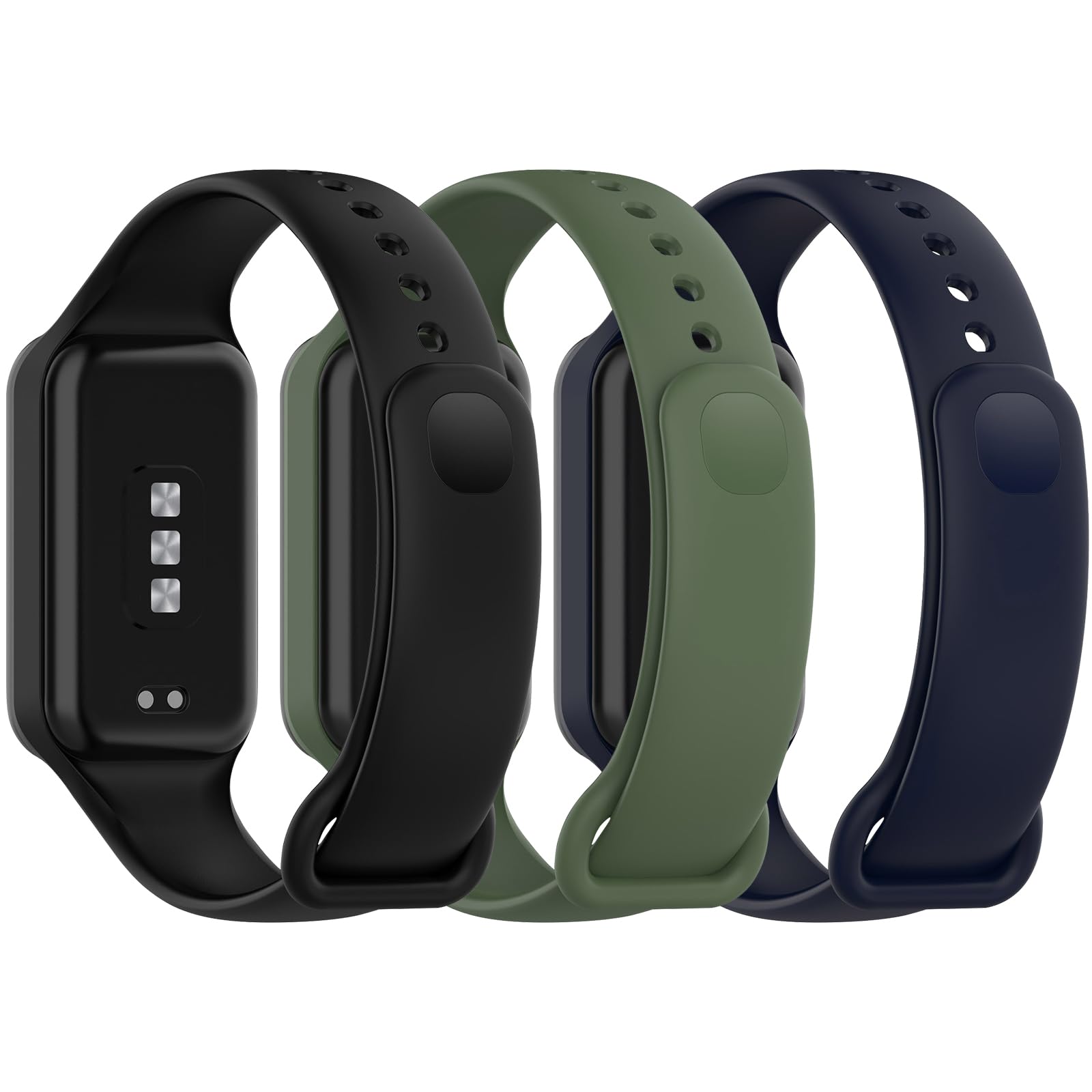 MIJOBS Cinturino in Silicone Morbido per Xiaomi Smart Band 8 Active, Braccialett