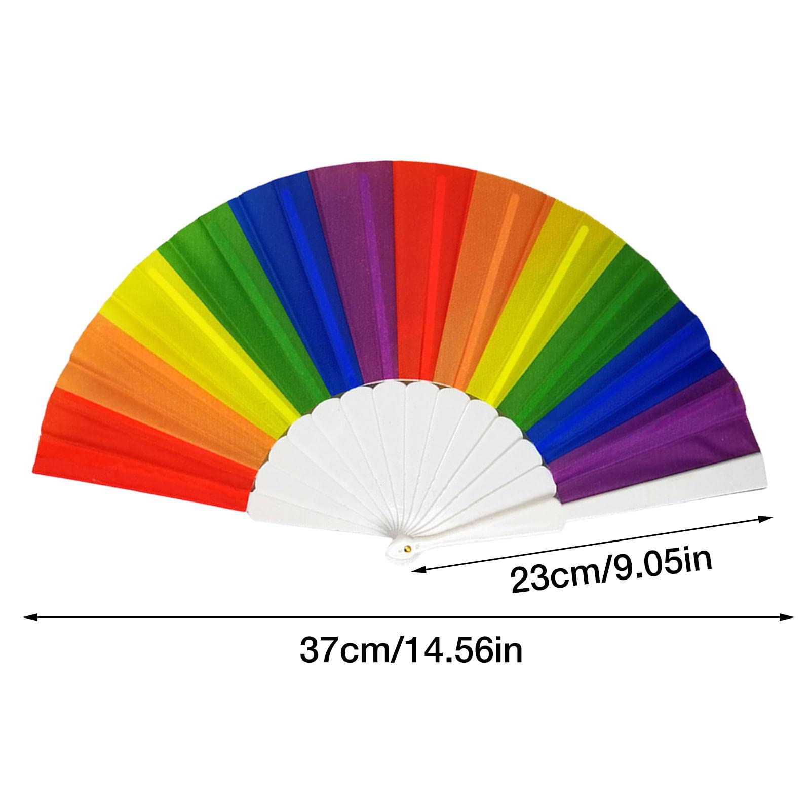 Abanico De Mano Plegable Orgullo Arcoíris Gay - Accesorios del Orgullo