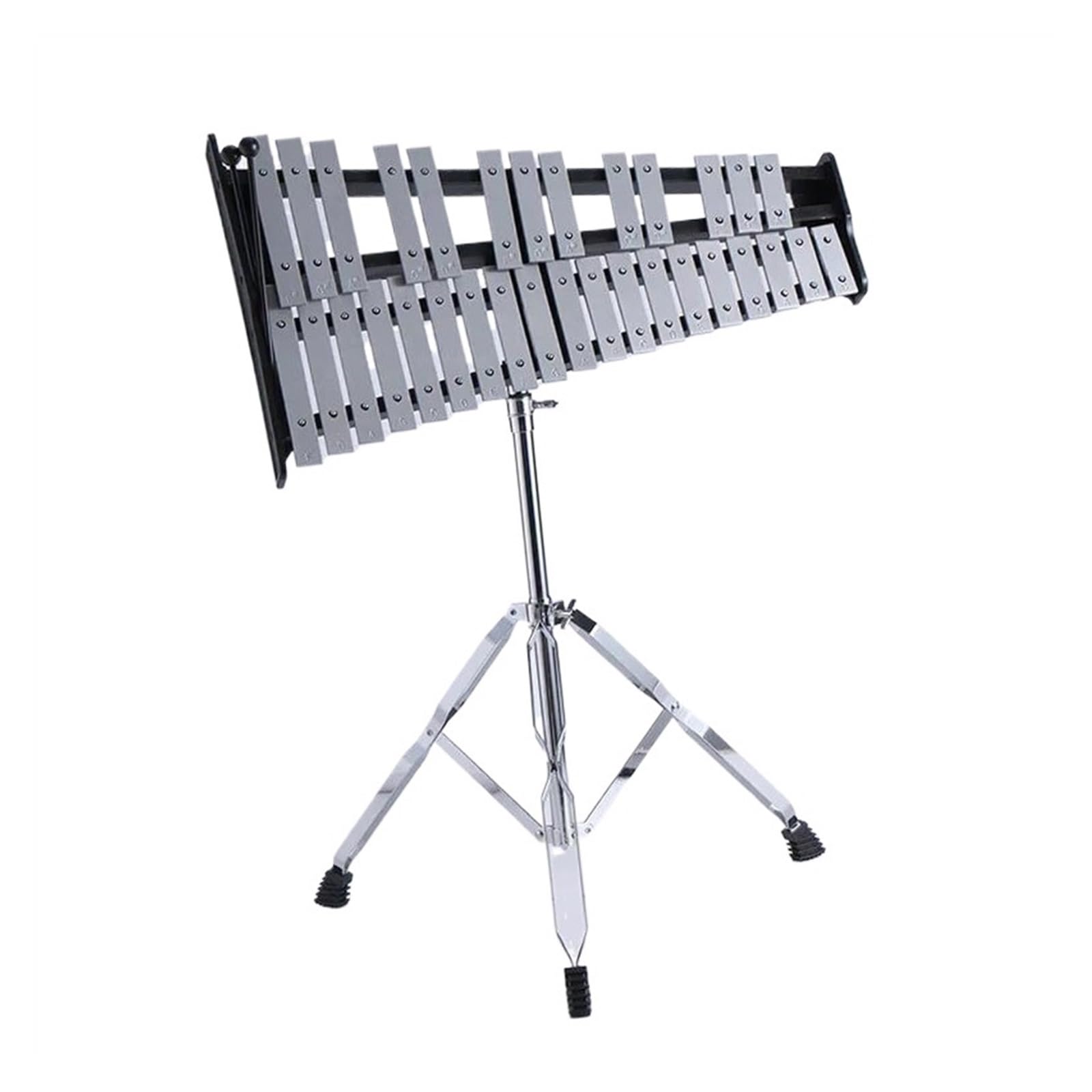 Glockenspiel Xylophon 32-Note Aluminium Aluminium Bars Xylophon Mit Ständer Percussion Musikinstrument Geschenk(With stands)
