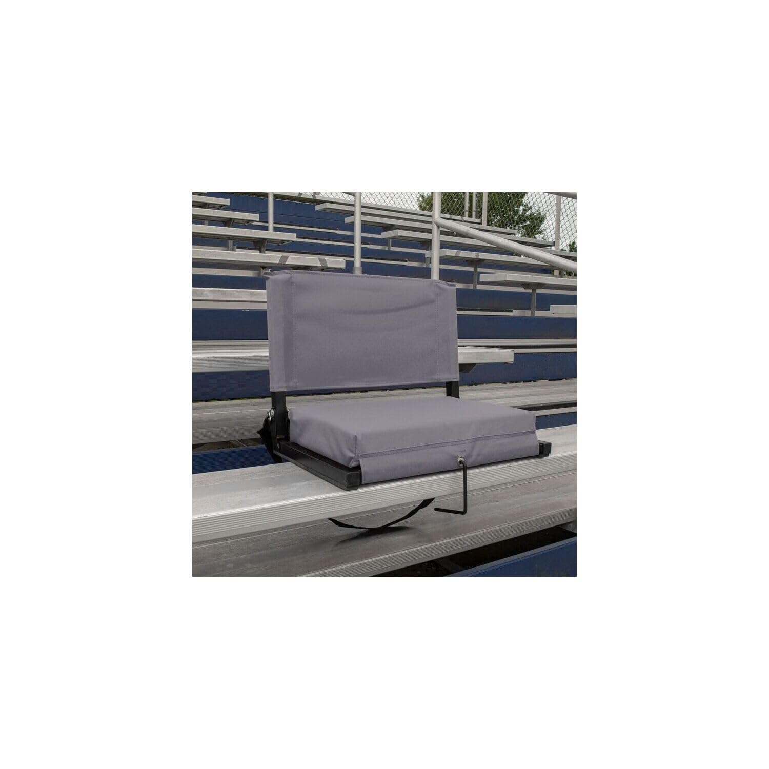 Maykoosh Gothic Glamour Stadium Chairs for Bleachers with Back Support, Large Ura-Padded Seat for Complete Comfort, Easy Carry Handle with Adjustable Shoulder Strap