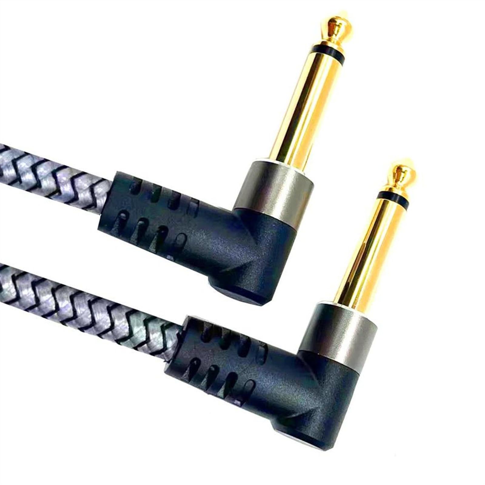 6,35 Mm Stereo-Mono-Kanal-Audiokabel, Rechts Abgewinkelt Auf Rechts Abgewinkeltes Lautsprecher-Verstärkerkabel Für Gitarre Audiokabel für Gitarreninstrumente (Color : 300cm)