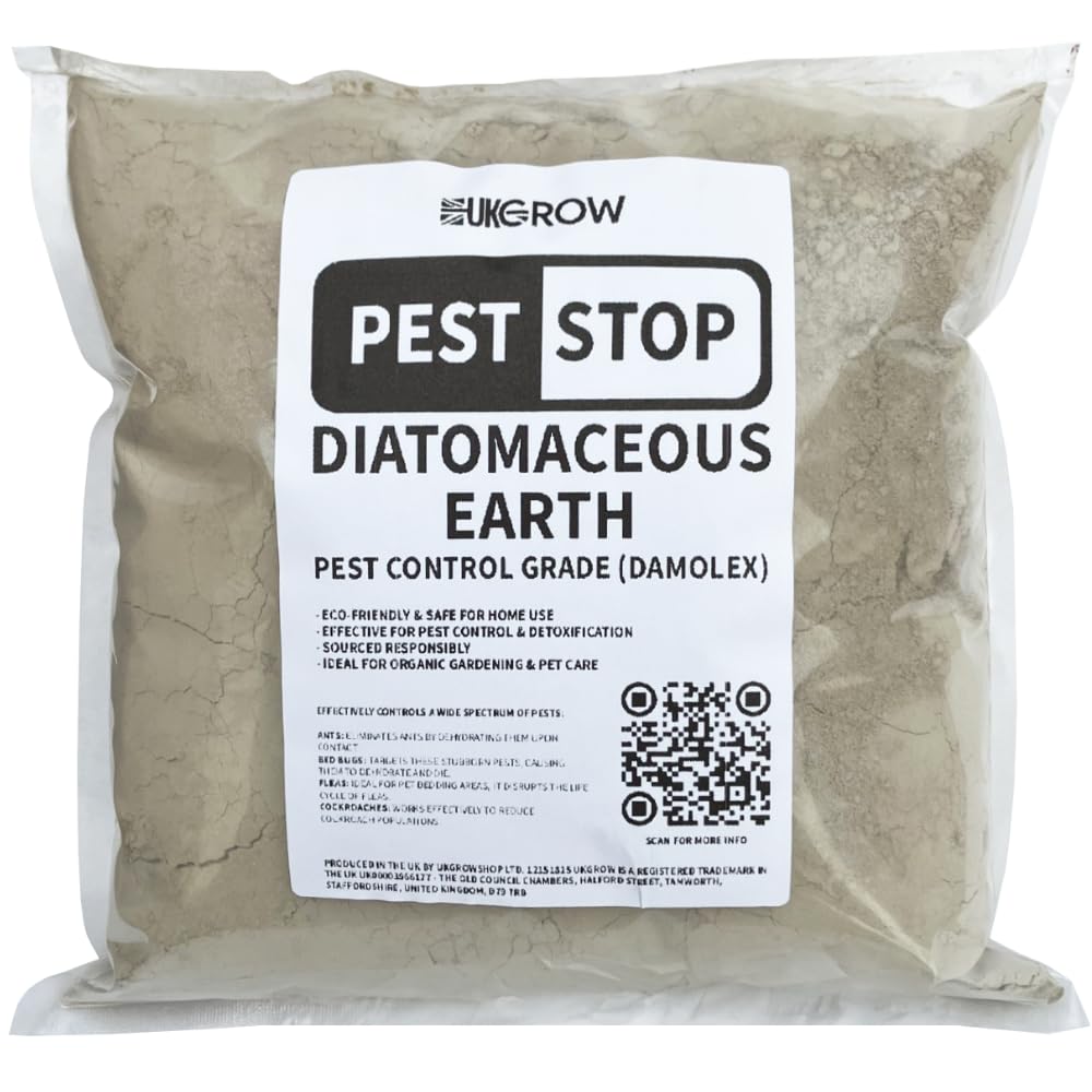 Diatomaceous Earth Pest Control - Ultra Fine Food Grade, Secure Bucket Packaging, UK-Made for Comprehensive Insect Defence (10 Litre, Strong Bucket)