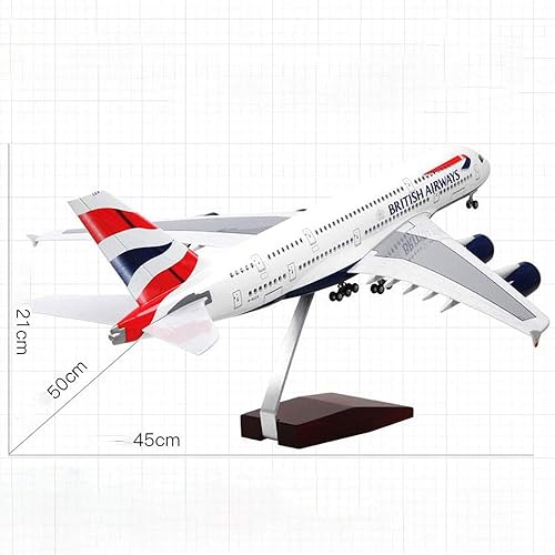 Miniatura 2 de 1/160 Airbus A380 simulación avión modelo modelo de avión fundido plástico resina avión regalo
