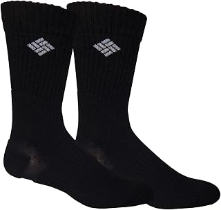 Columbia Men's Medium Weight Hiking Crew Socks (2-Pack)