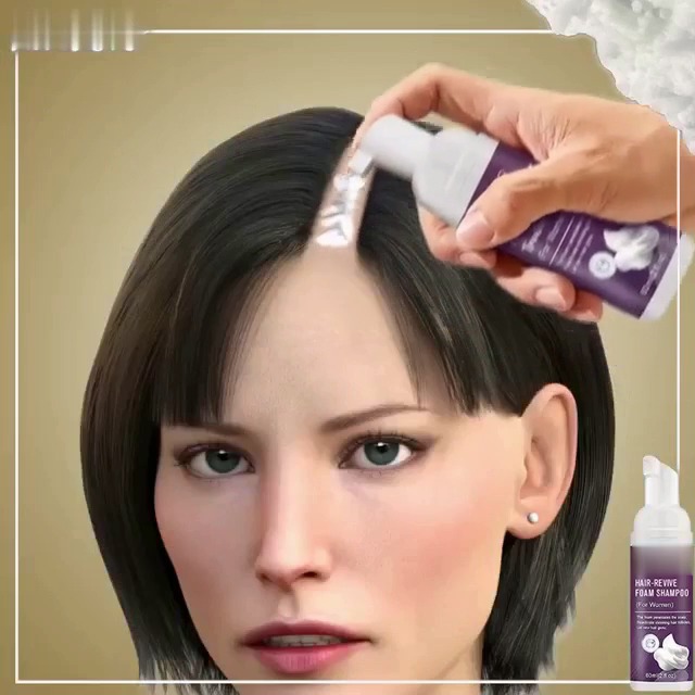 KERA'GRO Hair-Revive Foam Shampoo – 60 Ml, Gegen Haarausfall & Für Haarwachstum – Mit Nährendem Schaum