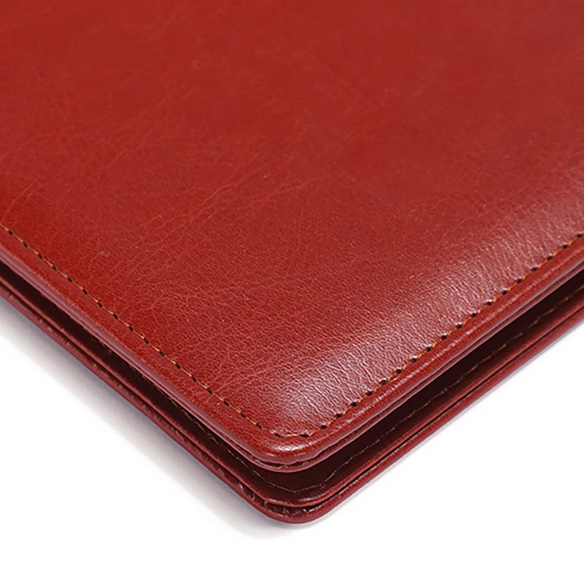 Carpeta de Conferencias Carpeta de cartera Padfolio Carpeta de cuero de PU Organizador de documentos de negocios Tamaño de carta con portapapeles Funda de recibo para soporte de almohadilla legal Tam